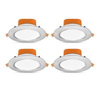 SANBDDLYY Spot de Plafond Downlight for Salon Projecteurs intégrés Luminaires Domestiques Ultra-Minces Lumières Canette Commerciales 1Pack / 4Packs(White light,4 Pack 9W)