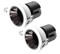 SANBDDLYY Spot LED encastrable rond 8 W à intensité variable (3 couleurs) - Plafonnier ultra-fin anti-éblouissement, 90+, durée de vie 50 000 heures(2pcs)