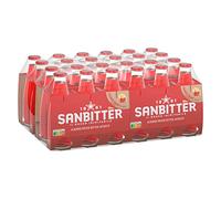 Sanbitte èr | apéritif sans alcool d'Italie | Arôme amer doux | Fabriqué à partir d'agrumes et d'herbes fines des Alpes, pour boissons mixtes | de la marque culte San Pellegrino | Lot de 24 (24 x 98 ml)