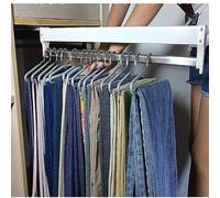 SanBouSi Cintre extensible en acier inoxydable pour pantalons et manteaux - Peu encombrant