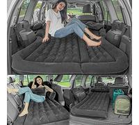 SanBouSi SUV Auto Matelas gonflable démontable Lit à air plus épais avec 2 oreillers et pompe Noir