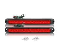 SANCAK Bande Lumineuse LED Rouge À 15 LED Pour Voiture Feu Arrière Stop D'avertissement Universel Pour Camping-car Bus Camion Remorque 12V 24 V Feu Arrière Gauche/Droit