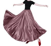 SANCAN 360 Degree Dance Skirt Jupe, Rose foncé, Taille Unique Femmes