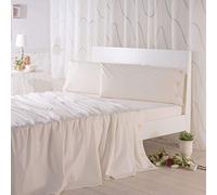 Sancarlos Aris Trio de draps brodés, Coton, Beige, Lit 135 cm