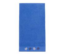Sancarlos Feuilles Serviette, 100% Coton éponge, Bleu Marine, Douche