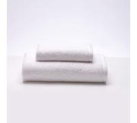 Sancarlos Ocean Set de Serviettes de Douche et évier Blanc 100% Coton 550 g/m²
