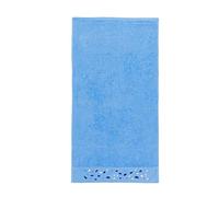 Sancarlos Pierres Serviette, 100% Coton éponge, Bleu, Coiffeuse