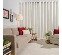 Sancarlos Rideau avec Cosima, 100% Polyester, Couleur crème, 270 x 140 cm