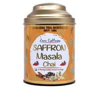 Sancha Tea Boutique, Chai safran Masala Chai, Chai sans caféine, mélange de tisanes pures, 25 sachets de thé pyramide, Chai Masala, thé Kesar, Kesar Chai, thé au safran