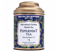 Sancha Tea Boutique | Thé à la menthe poivrée | 25 sachets de thé pyramide | Sachets de thé à la menthe pure | Tisane sans caféine | Tisane aux herbes PCOS