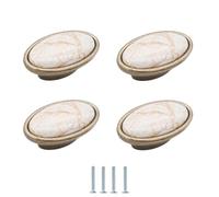 SANCHAKOU Boutons De Tiroir En Céramique Lot De 4 Boutons En Céramique Et Pierre Pour Meubles Tiroirs Armoires Poignées Anciennes 56 X 25mm