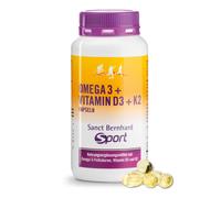 Sanct Bernhard Sport Oméga-3+Vitamine D3+K2 Gélules 120 gélules