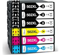 SANCTink 502XL 502 XL Cartouches d'encre Compatible pour Epson 502 XL pour Epson Workforce WF-2860 WF-2865 WF-2880 WF-2885 DWF pour Expression Home XP-5100 XP-5105 XP-5155 XP-5150, 6pack