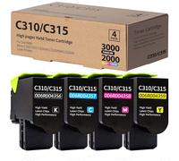 SANCTink Cartouches Toner Compatible pour Xerox C310 C315, Lot de 4