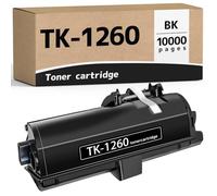 SANCTink TK1260 TK-1260 Cartouche de toner noire haute capacité compatible avec les imprimantes laser Kyocera ECOSYS PA4000x PA4000wx (lot de 1BK, 1)