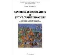 Sanctions administratives et justice constitutionnelle Franck Moderne (Auteur)