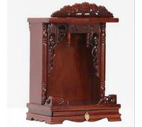 Sanctuaire de Bouddha en bois massif, support mural de statue de Bouddha Guan Gong Guanyin, table d'offre, maison pour animaux de compagnie, table en bois Mandir