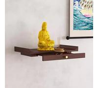 Sanctuaire de Bouddha en bois pour la maison, guan gong dieu de la richesse, table de méditation et d'encens, niche de prière bouddhiste
