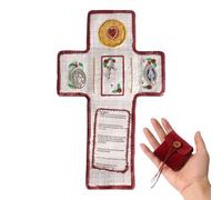 Sanctuaire De Poche Bible Catholique,Fournitures Religieuses Portables Pour Fêtes Faites Main,Couverture De Prière Artisanale - Pour Noël Mariage Anniversaires Fête Maison Chambre Appartement Vacances