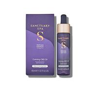 Sanctuary Spa CBD Huile polyvalente apaisante pour les points d'impulsion, bain et douche, végétalienne et sans cruauté envers les animaux, 50 ml