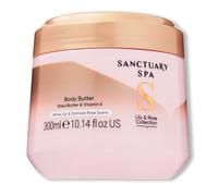 Sanctuary Spa Lily & Rose Beurre corporel pour femme, sans huile minérale, sans cruauté envers les animaux et végétalien, 300 ml