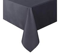 sancua Nappe rectangulaire - 228 x 332 cm - Résistante à l'eau - Lavable - en Polyester - Tissu décoratif pour Table à Manger, buffets et Camping - Gris