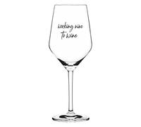 Sand & Soda 9500015 Verre à vin moderne avec inscription tendance Working nine to wine Coffret cadeau - Fabriqué en Allemagne