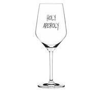 Sand & Soda 9500016 Verre à vin moderne avec inscription tendance Holy Aperoly, dans une boîte cadeau, fabriqué en Allemagne
