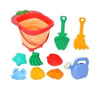 Sand Toys, Beach Bucket, Foldable Design Outdoor Fun Bright Colors Abs Material Lightweight Build Compact Pack Handheld, Shovels Toys for Outdoor Activities