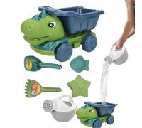 Sand Toys For Kids - Dinosaur-Themed Sand Box Set With Dump Truck | Sañd Castle Tools Animal Sañd Molds, Smooth Portable Sandbox Toys For Creative Play | Beach Toy For Courtyard, Garden & Ou