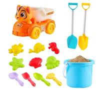 Sand Toys Set, 14 Pieces Colorful Sandbox Building Kit Kids Beach Play Tools Educational Sand Play Toy Set for Boys Children Teens Kindergarten School Nursery Backyard Yard Birthday Home Use
