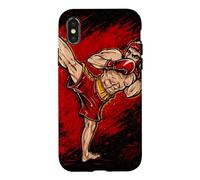 Sanda Side Kick de Boxe Chinoise Coque pour iPhone X/XS