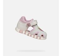 Geox Bébé Fille B Sandal Iupidoo Gir, Blanc/Rose, 23 EU