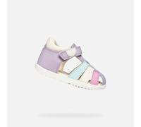Geox B Macchia Gir Sandales pour bébé fille, Lilac/Watersea, 21 EU