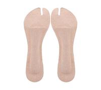 Sandal Pads, Arch Support, Cushion Insoles, Anti-Slip Foam Base, Cuttable Pig Leather Design, Daily Use in Slippers or Shoes, 8.27x2.83 or 9.13x2.99 Inches, Beige Color, 1 paire