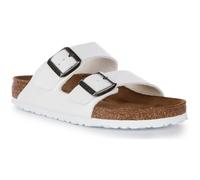 Sandale Birkenstock Arizona Birko Flor Blanc - Mixte - Boucle de serrage - Plat 40