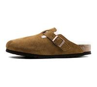 Sandale - Birkenstock - Boston Fur - Cuir suède - Marron - Femme 37