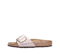 Sandale Birkenstock Madrid pour femmes - Birko flor - Taupe Graceful - Talon plat 1cm - Boucle de serrage 35