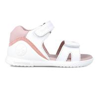 Sandale blanche pour bébé - BIOMECANICS - Coeurs - Scratch - Cuir 25