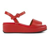 Sandale - CAMPER - Misia K200564 - Cuir Rouge - Boucle de Serrage - Talon Compensé 38