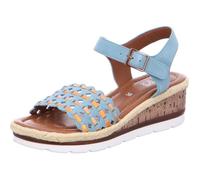 Sandale Compensée Cuir Ara Cadiz - Velour Multi 40