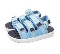 Sandale Compensee Femme Eté Chaussons Ete Sandales de randonnée avec soutien de la voûte plantaire bout ouvert été extérieur plage eau sandales Et Nu -Pieds Femme (Light Blue 37)