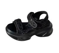 Sandale Compensee Femme Eté Mules Et Sabots Commerce extérieur Escarpins grandes tailles Pantoufles tendance printemps-été Nouveaux modèles de pantoufles Sandales Femme Compensé Mules (Light Ashy 40)