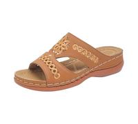 Sandale Compensée Femme Sandales Et Mules Pour Femme Sandales Orthopédiques En Cuir À Bout Ouvert Pour Femmes Compensées Avec Bande Croisée Pantoufles Été Anatomiques Confortables Fabriqué En Italie