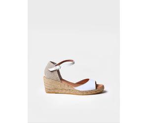 Sandale compensée pour femme en cuir | LLIVIA-P 44