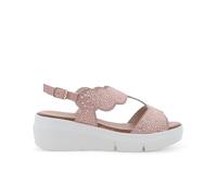 Sandale Confortable pour Femme en Daim Noir r80440 38