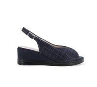 Sandale Confortable pour Femme en Tissu Bleu Nuit r80335z 38
