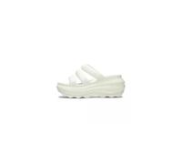 Crocs Mega Crush Triple Strap Slides Unisex Chalk 41