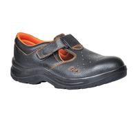 Sandale De Sécurité Portwest FW86 Ultra S1P Cuir Noir À Embout En Acier