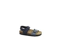 Sandale Enfant en Jean Bleu GRUNLAND Luce SB2408 avec Boucle et Bride en Cuir Birk